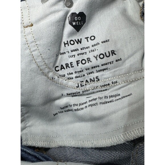 Madewell The Perfect Vintage Straight Jean Womens Size 30P NEW Jeans Whiskering - Picture 11 of 12